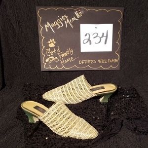 🐣Vintage ETC by Cato Gold Mesh Mules